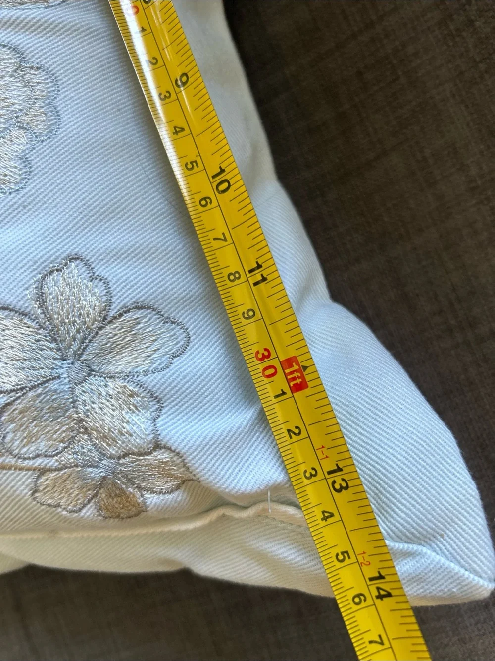 WAMSUTTA Chinoiserie Bird & Blossom Embroidered Lumbar Feather Insert #0630266A